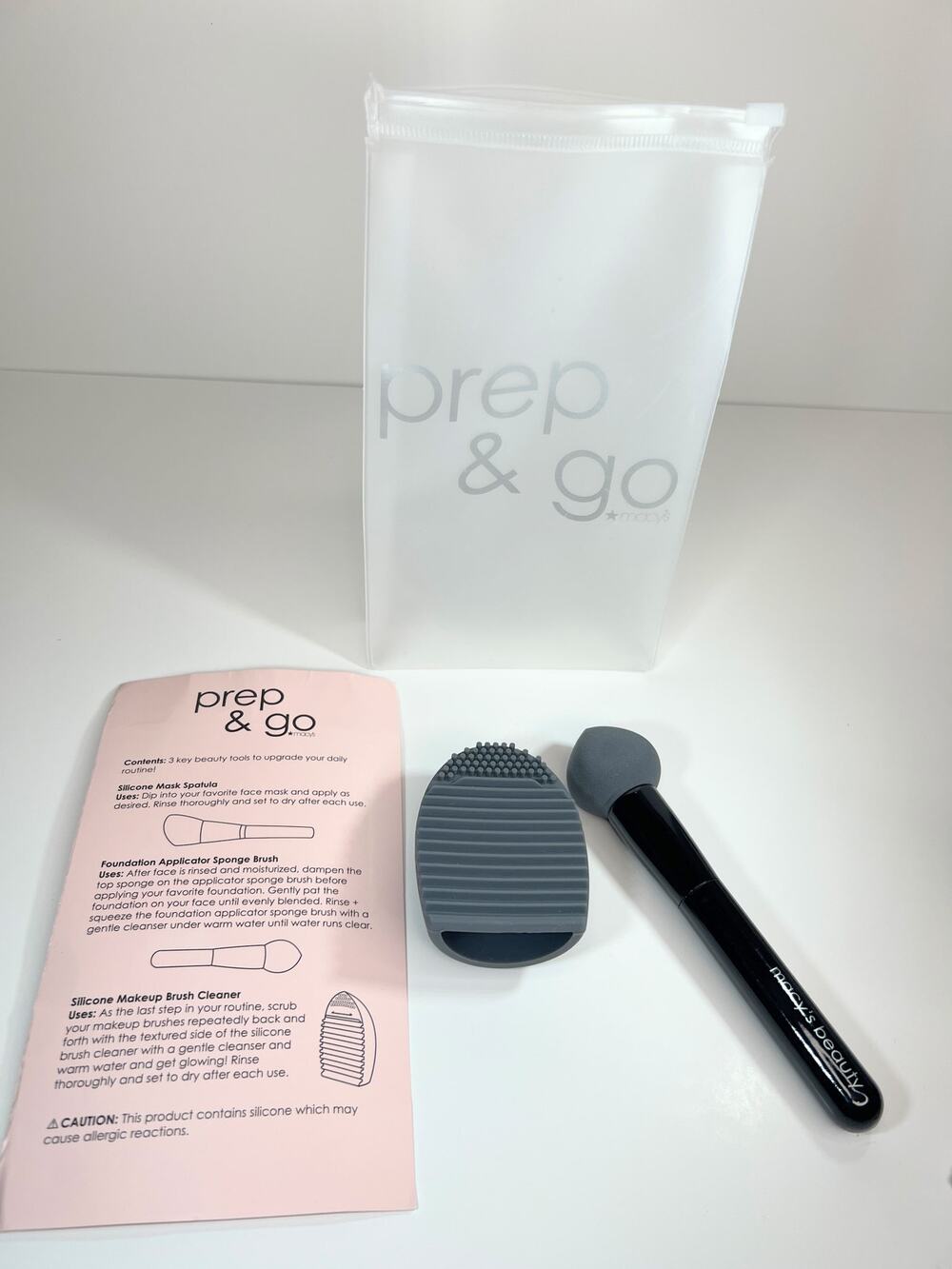 Macy's Beauty Prep & Go Silicone Set